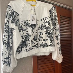 Daily Practice by Anthropologie Valencia Half Sleeve Bomber Jacket